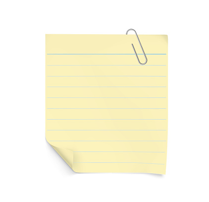 Blank Paper Sheet Vector Illustration On White Background Stock