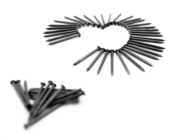 unfinished heart shaped nails