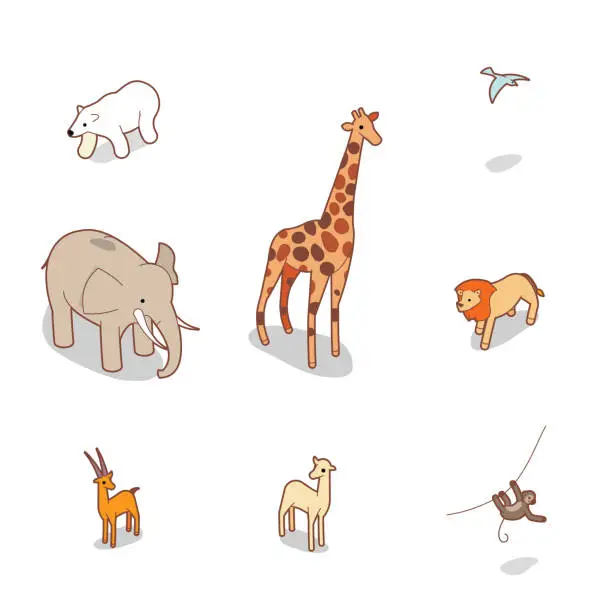 Vector illustration of animals