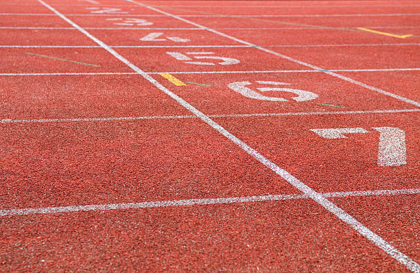 istock Starting Lane Of Racetrack 146864018