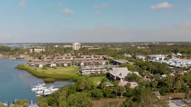 Jupiter landscape in Florida, aerial view
