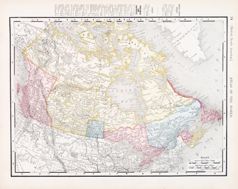 Vintage map of Canada  - See lightbox for more