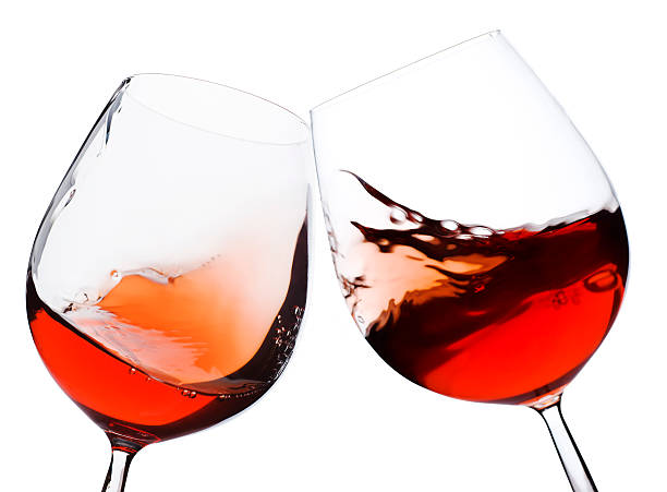 istock pair of moving red wine glass 146864314