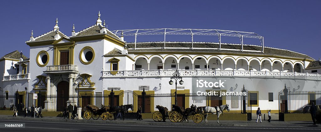 arena TOURADA em Sevilha, Espanha - Foto de stock de Andaluzia royalty-free