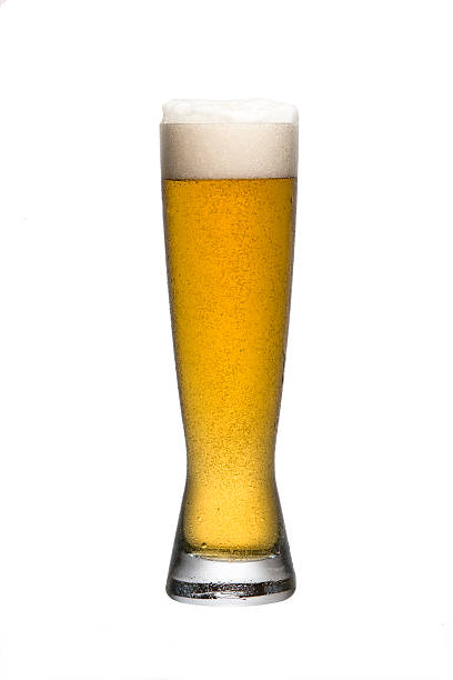 Glass of beer stock photo