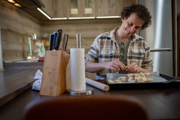 istock Young businessman preparing food 1468654267