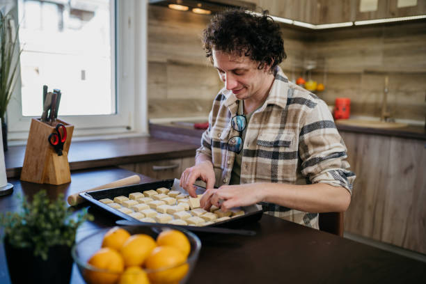 istock Young businessman preparing food 1468654479