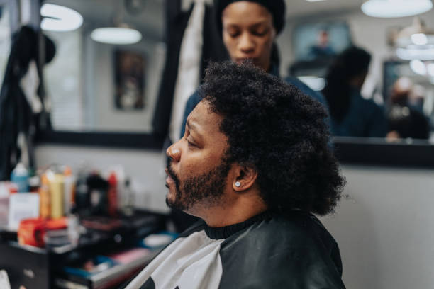 istock African American man at barber shop 1468655143