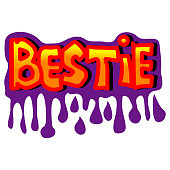 istock Beastie text with graffiti art design 1468660311