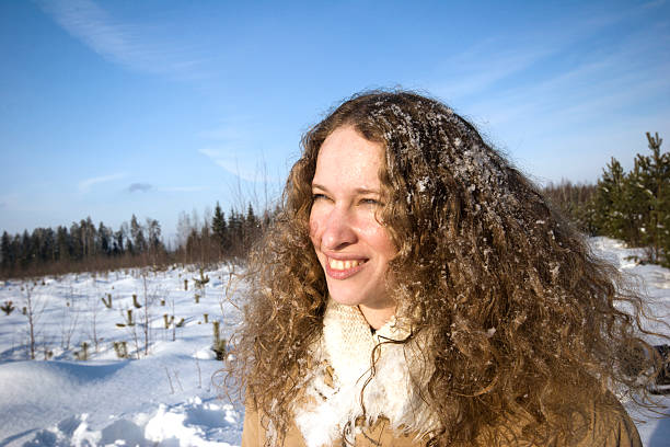 istock Girl with snow-covered hair 146866436