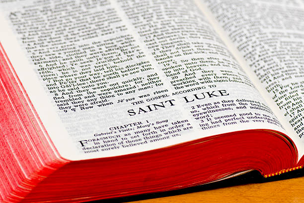 istock Bible Page - Saint Luke 146866684