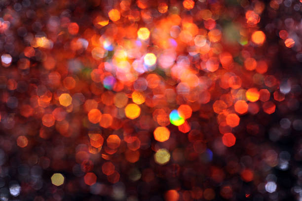 defocused holiday lighitng stock photo