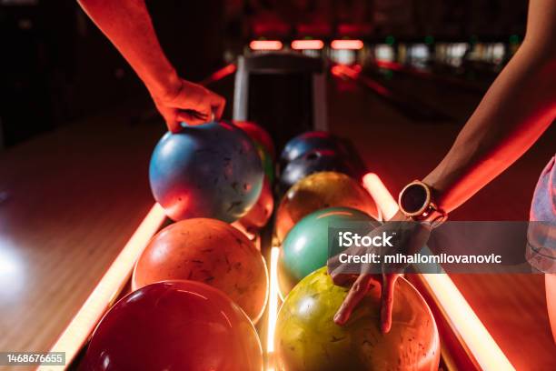 Take One Ball Stock Photo - Download Image Now - Ten Pin Bowling, Bowling Alley, Bowling Pin