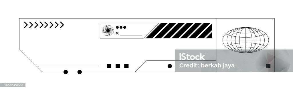 Computer Screen Element Modern Technology Screen Interface Element Stock Illustration ...
