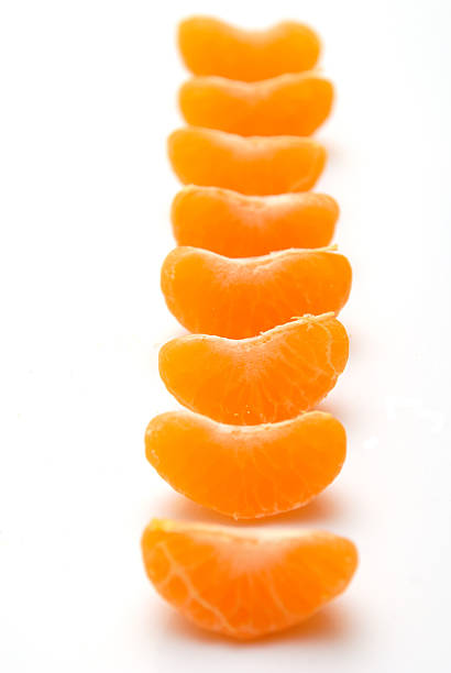 Sweet ripe tangerine on white background stock photo