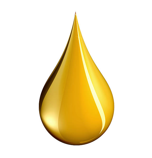 istock Drop of gold with clipping path 146868476