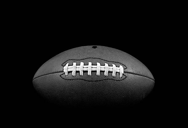 American Football ball in Watrcolor Isolated on White Background.