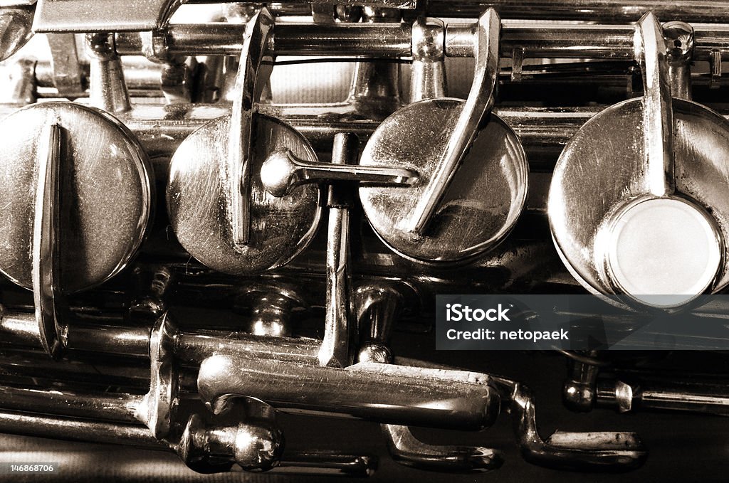 Saxofone detalhe - Royalty-free Fotografia - Imagem Foto de stock