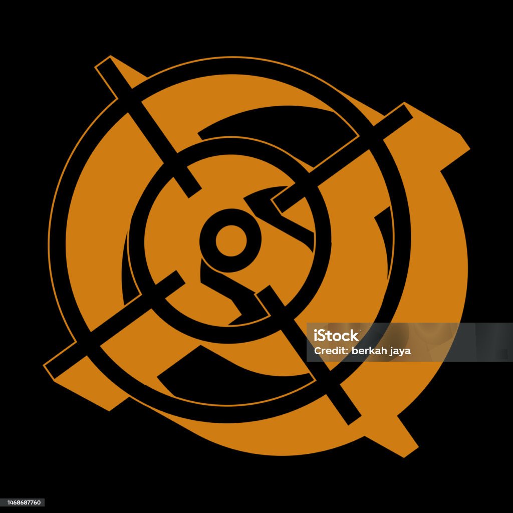 Retro Target Vector 3d Target For Retro Futuristic Design Element Stock Illustration ...