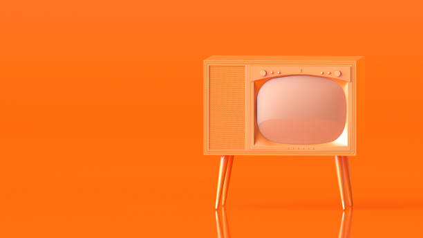 istock a vintage or retro television in orange monochrome color 3d render 1468687856