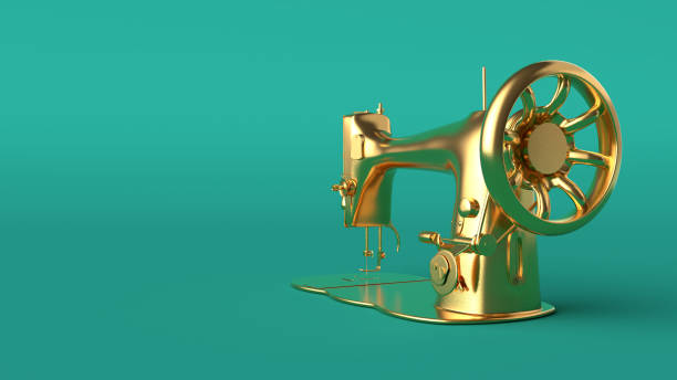 istock a vintage or retro sewing machine in gold color 3d render 1468687885