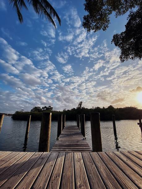 istock Intracoastal Dock at Guanabanas in Jupiter Florida 1468688533