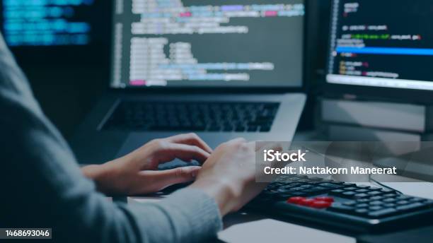 Closeup Hand Of Developer Programmer Software Engineer It Support ...