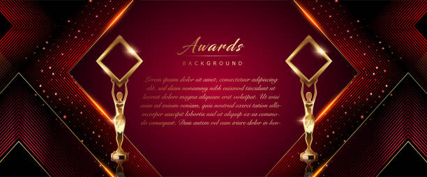 ilustrações de stock, clip art, desenhos animados e ícones de red maroon golden diamond frame shine dotted award background. trophy on luxury background. modern abstract design template. led visual motion graphics. wedding invitation poster. certificate design. - jubilee nobility diamond wedding