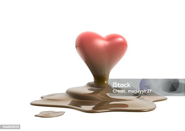 Heart Chocolate Stock Photo - Download Image Now - Abstract, Chocolate, Cut Out