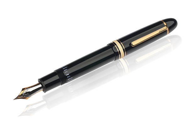 istock Open fountain pen with clipping path 146870371
