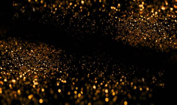 istock Golden Particles Royal Awards Graphics Background. Elegant Bokeh Shine Modern Template. Grand Luxury Premium Corporate Abstract Design Template. Banner Certificate Celebration Background. 1468706200