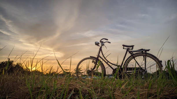 istock Old bike and twilight 1468707675