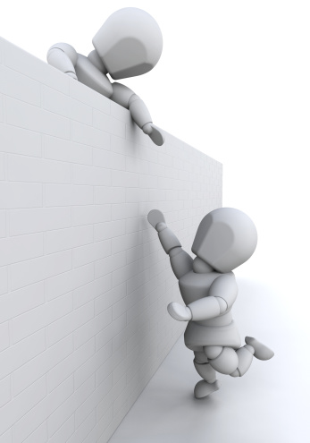 3D render of someone give a helping hand to another person