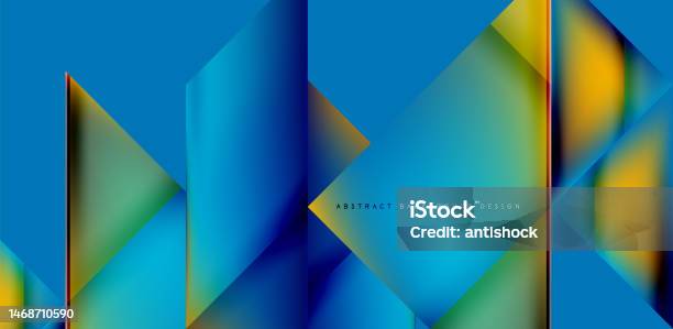 Dynamic Triangle Design With Fluid Gradient Colors Abstract Background ...