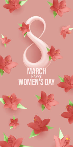 istock 8 march international women's day brush design greeting card vector illustration 1468711053
