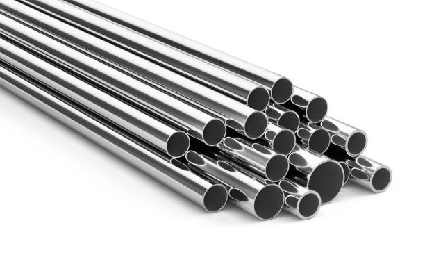 istock Metal pipes of various diameters. 3d illustration 1468712921