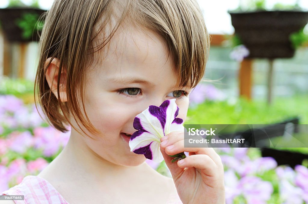 Sentir les fleurs - Photo de Allergie libre de droits