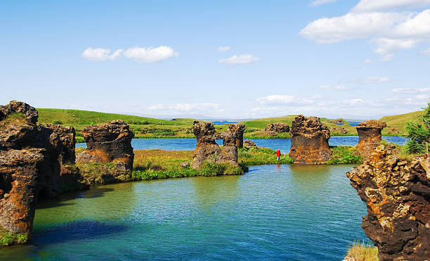 Volcanic forms at Lake Myvatn - Iceland
