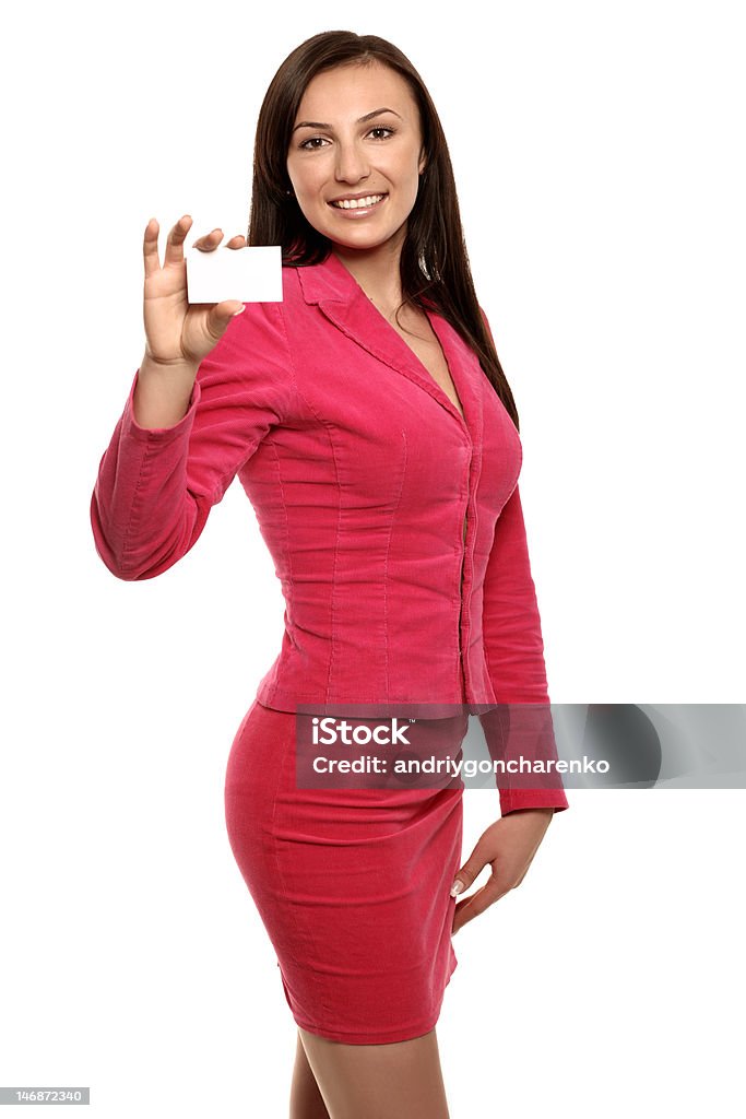 Lächelnd Geschäftsfrau in Jacke - Lizenzfrei Attraktive Frau Stock-Foto