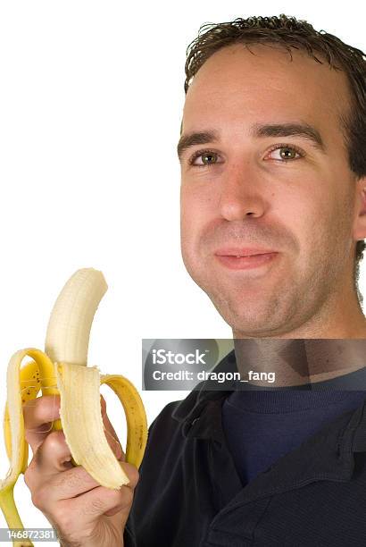 Banana Man Stock Photo - Download Image Now - Adult, Banana, Cheerful