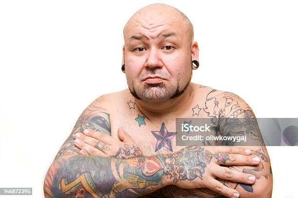 Hombre Foto de stock y más banco de imágenes de Tatuaje - Tatuaje, Forma de Estrella, Cara humana