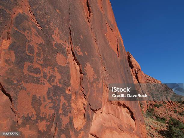 Petroglyphs Of Vermillion Cliffs Stock Photo - Download Image Now - American Culture, Anasazi Culture, Anasazi Ruins