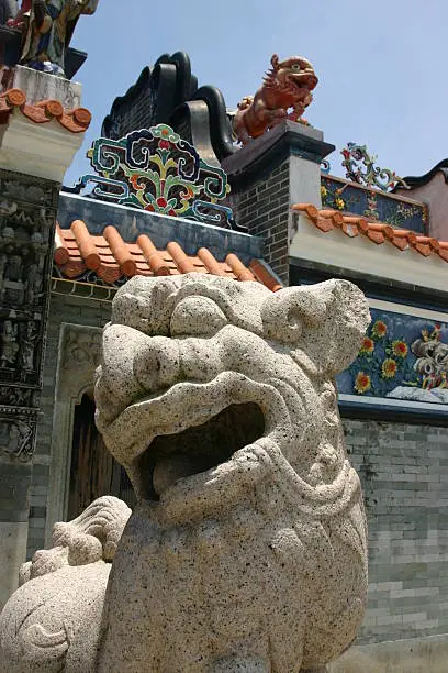 Chinese Stone Dragon at Tin Hau Temple - Cheung Chau - Hong Kong