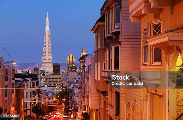 Nob Hill San Francisco Stock Photo - Download Image Now - Architecture, California, City