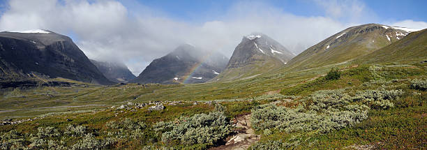 Rainbow near Kebnekaise Mountain