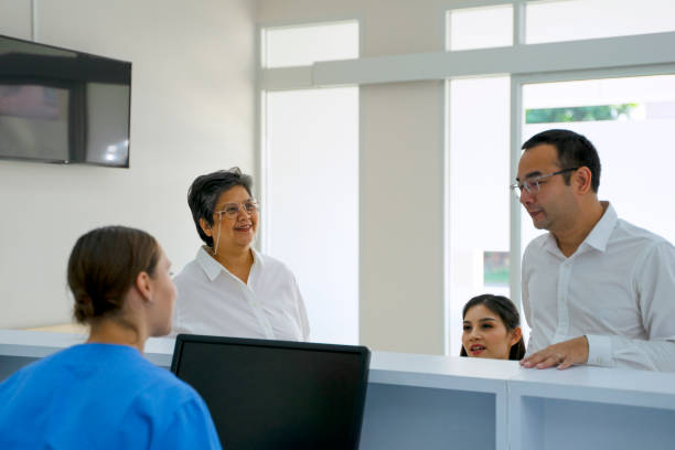 istock Multi-generation family go to hospital. 1468742310