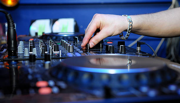 istock Dj mixing music at a party 146874308