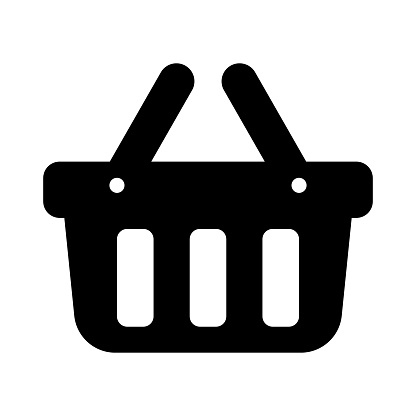 Shopping basket icon - vector illustration. Shop cart, bag, online purchase, retail vector illustration design on white background.