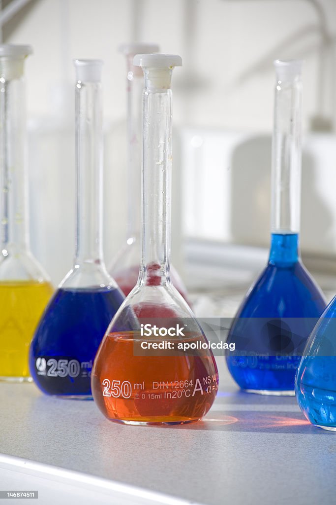 Lab equipment Shallow depth of field. Color Image Stock Photo