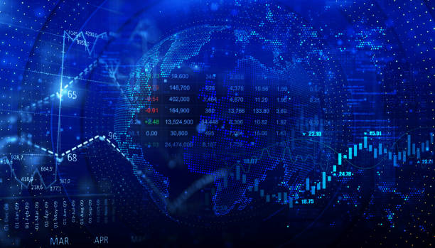 istock Stock or financial background design 1468748071